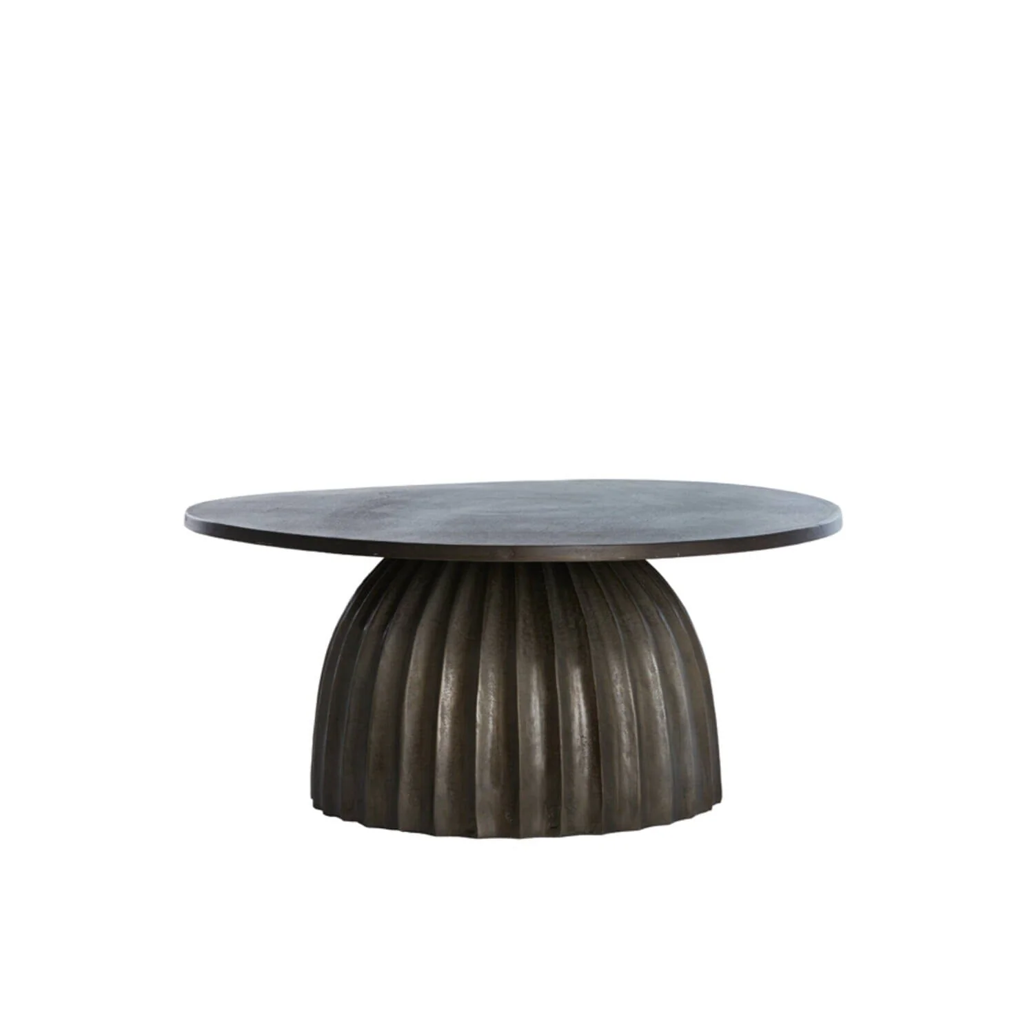 Zuzana Dark Brown Round Coffee Table - Image 2