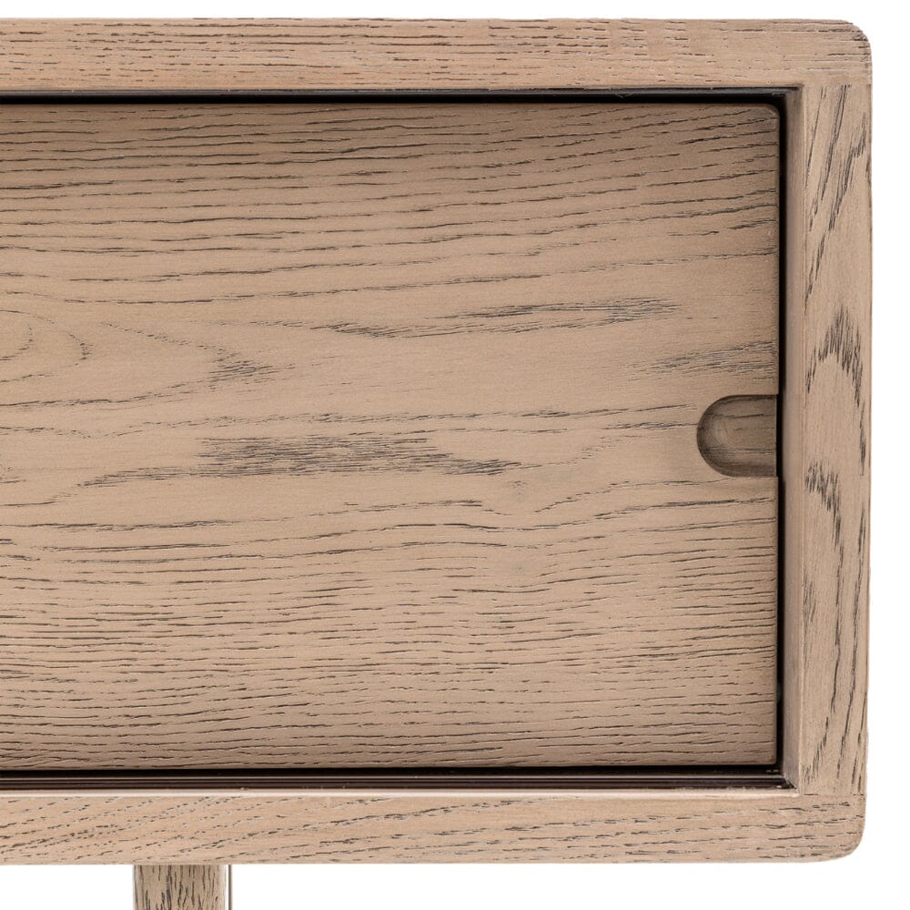 Zyra Smoked Oak Wooden 2 Door Media Unit - Image 2